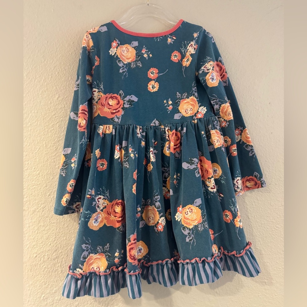 Matilda Jane Blue Floral Kids Dress sz 6 - Picture 6 of 9